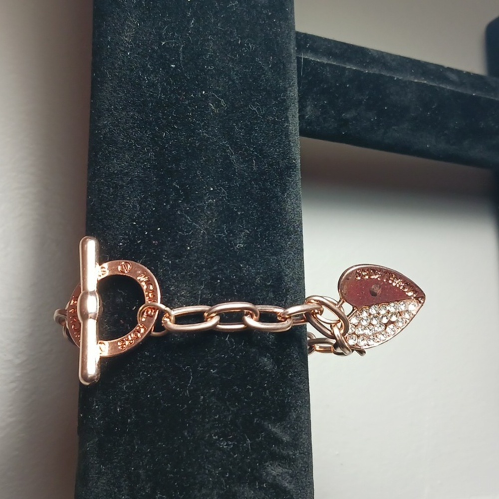 20 (Suss) Michael Kors Pave Heart Toggle Bracelets. HILARIOUS! Gag Gift? - Picture 2 of 11